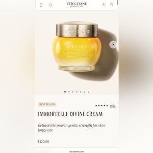 L'Occitane Immortelle Divine Cream NWT BRAND NEW